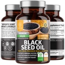 Nummer et ernæring N1N Premium Black Seed Oil [Max Strength, 1000 mg] 100% Cold- Pressed Nigela Sativa til støtte fordøjelse, immunsystem og fælles komfort og mobilitet, 120 Caps