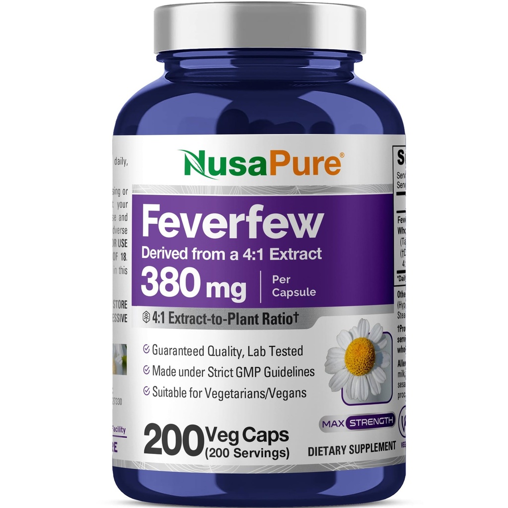NusaPure Fevermoney 1520mg 200 Vegetar Caps (ekstrakt 4: 1, Non- GMO, Gluten Free)