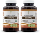 Hemmeligheder af Tribe Thyme 2x120 kapsler, fremstillet med vegetabilske kapsler og USDA Organic Thymus Vulgaris Toni Effect (2x120 kapsler)