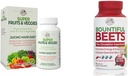 LAND FARMS Super Fruits Veggies Antioxidant Immunenergi Digitale kapsler + Bountiful Beets Nitrooxide Circulation Immunkapsler Bundle, 30 + 90 Servere