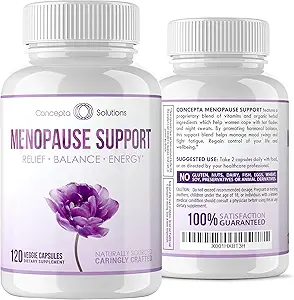 Menopause Support - Menopause Relief og Vægt Management Support - til Hot Flashs, Nat Sved Relief og Energi - 120 Kapsler