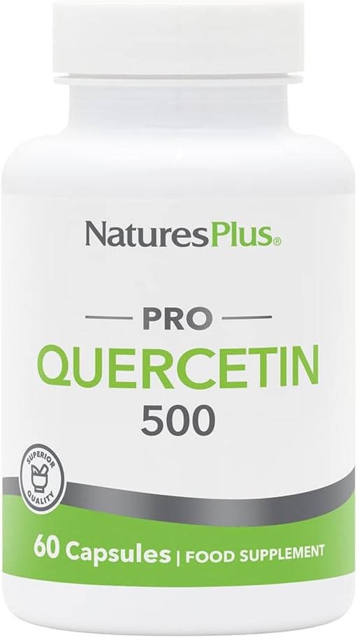 Natures Plus PRO Quercetin 500 mg - 60 kapsler - Non- GMO, Vegan & Gluten Free - 60 Servering