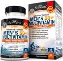 En gang daglig Multivitamin til mænd 50 og derover - supplement til hjerte sundhed support - med zink, A, B, C, D3, E-vitaminer - til hukommelse og hjerne sundhed støtte - designet til hele kroppen sundhed - 60 Greve