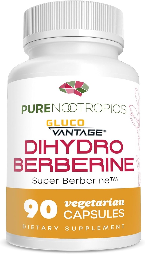 Pure Nootropics - Dihydroberberine Supplement (GlucoVantage) 100 mg, 90 Kapsler