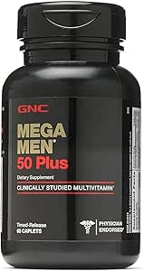 GNC Mega Mænd 50 Plus Daglig Multivitamin til mænd