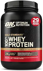 Optimum Nutrition Gold Standard 100% Whey Protein Powder, Double Rich Chocolate 1.98 Pund (Packaging May Vary)