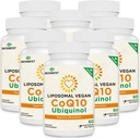 1000mg Liposomal CoQ10 Ubiquinol, 480 Vegan Softels, High Absorption Ubiquinol CoQ10 Supplement, Active Antioxidant Form of Coenzym Q10 for Heart Function & Energy Production