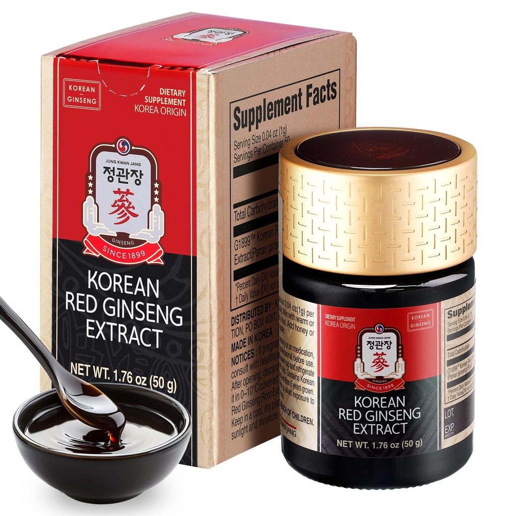 CheongKwanJang [Koreansk rød Panax Ginseng koncentreret ekstrakt 50g] - 100% 6-Year- Gamle koreanske Ginseng Rødder, Øger immunsystemet, energi, Stamina, Healing / Inddrivelse, Focus / Træthed