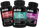 Colon, Nyre & Lever Cleanse Detox Support Supplement - 15 dages Intestinal Cleanse Pills & Probiotika til Bloating & Daglig Forstoppelse Relief - Hjælp Blogen Kontrol, Urinspor & Gallablære Sundhed
