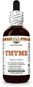 Timian Alkohol- Free Extract, Glycerit til antioxidant Support, Promodes Respiratory Comfort, Øger immunitet, Nærmer hud & hår, Understøtter Natural Defense - 2 fl.oz