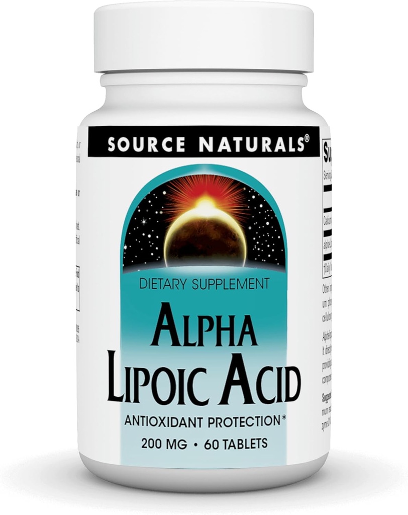 Kilde Naturals Alpha Lipoic Acid 200 mg understøtter sund sukkermetabolisme, leverfunktion og energidannelse - 60 tabletter