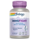 SOLARAY Immufight Maksimalt dagligt forsvar, Alle dage immunforsvar, C-vitamin, D-vitamin, zink, probiotika, Monolaurin, Acerola & mere, Vegan & Gluten Gratis, 60 Day Garanti, 30 Servere, 90 VegCaps