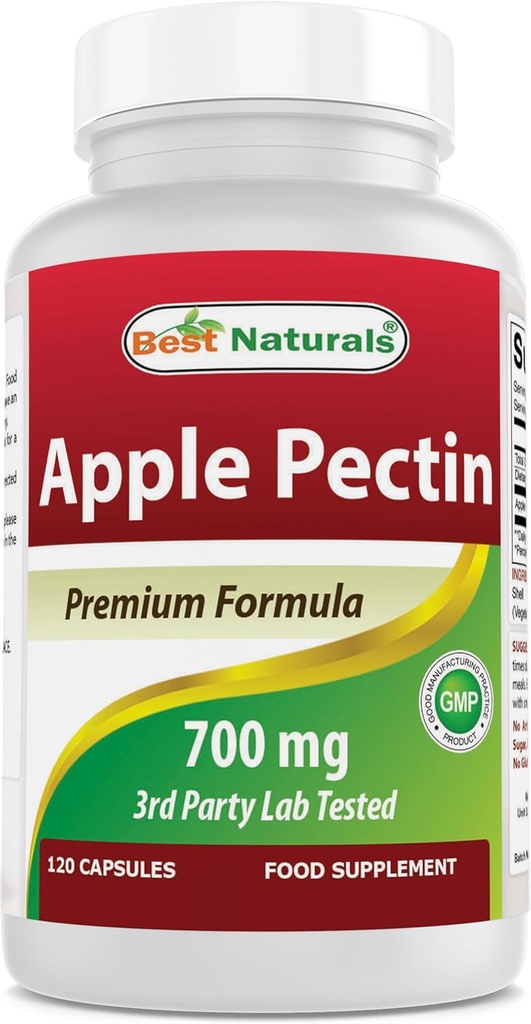 Bedste Naturals Apple Pectin 700 mg 120 kapsler