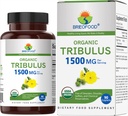 Brieofood Organic Tribulus 1500mg, 45 Servering, Vegetarisk, Gluten Gratis, 90 Vegetariske tabletter