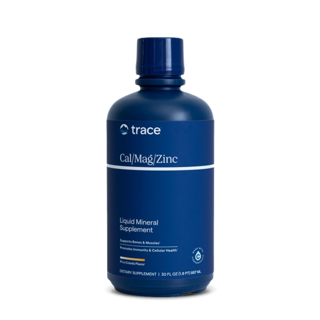 Trace Minerals Measures 124; Flydende Cal / Mag / Zink Measurement 124; Calcium, Magnesium, Zink, Vitamin D3 Supplement Measurement 124; Understøtter Normal Tissue, Muscle, og Knogledensitet Measurement 124; Natural Piña Colada Flavor Flavor Measurement 124; 32 Serveringer, 32 fl oz.