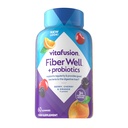 Viafusion Fiber Well + Probiotika Gummier for voksne - 3g Fiber per servering for fordøjelsessygdomme og probiotika *, 60 Greve