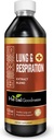 Herbal godhed lunger og respiration 12oz - for bedre lunger, Lungs Cleansing, Respiratory Support, vækstceller Support og immunforsvar med Mullein Leaf Extracts - 1 flaske - 23 Servere