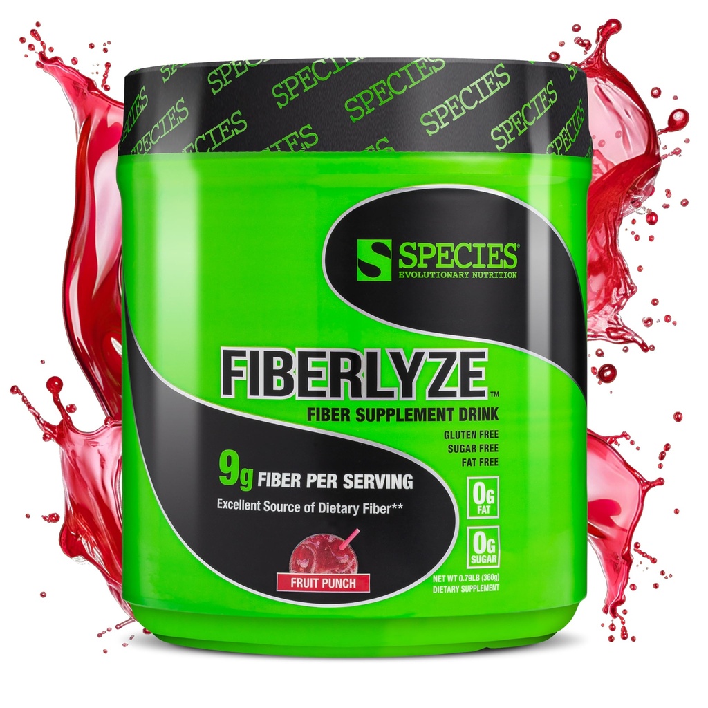 Art Nutrition Fiberlyze Fiber Supplement, Psyllium baseret Opløselig & Uopløselig Fiber pulver til sund Colon, fordøjelsesfunktioner (Fruit Punch, 30 Servere)