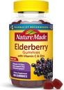 Nature Made Elderberry med C-vitamin og zink, Kosttilskud til immunforsvar, 100 gummier, 50 dages forsyning