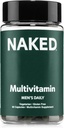 Nøgen Mænds Multi - Daglig Multivitamin for mænd - A, C, E, Selenium, Zink, Frugt og Super Green Udtrækker og mere til Boost immunforsvar - Glutenfri og Vegetarisk Daglige Vitaminer - 60 Kapsler