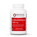 PROTOKOL OM LIV BALANCE L- Glutamin 1000mg - Aminosyre - Muskelvæv, Gut Health immunforsvar - 120 Veg Caps