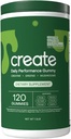 Opret Daglig Performance Gummy - Create Monohydrate Gummies for Mænd & Kvinder - Boost Energy, Immunity & Strength, Vegan, Gluten- Free, 4g Creatin + 5g Fiber per Servering (120 ct Gummies, 30 Servering)