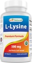 Bedste Naturals L- Lysin 500 mg 250 tabletter (250 greve (pakke med 2))