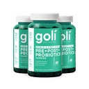 Goli Nutritional Supplement, Pre + Post + Probiotika Gummy - 180 Count - World 's First 3- in-1 Gluten- Free, Vegan, Non- GMO, og Gelatin- Free.