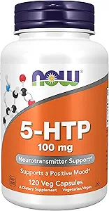 5HTP 100 mg Mega-Value 2Pack (120 VegCapsules) bBr#Now