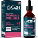 E2H Alle naturlige kvinders Wellness, Hormonbalance og PMS Relief med Black Cohosh, Dong Quai og Licorice Root for Hot Flash Relief - 2 Fl Oz