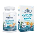 Nordic Naturals Ultimate Omega Jr., Jordbær - 90 Mini Soft Gels - 680 Total Omega- 3s med EPA & DHA - Brain Health, Mood, Learning - Non-GMO - 45 Servering