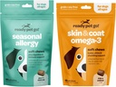Klar Pet Go! Omega 3 & Allergy Chews for Dogs against 124; Probiotika & Allergy Immuntilskud for Itch & Allergy Relief • 124; Fish Oil for Dog Shedding, Skin Allergy, Itch Relief • 124; 90 Chews hver