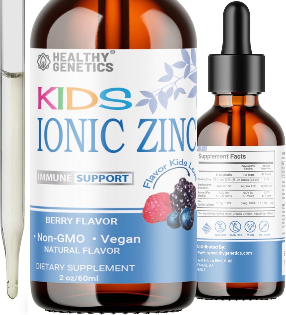 Ionic Liquid Zink Drops til børn & Toddlers