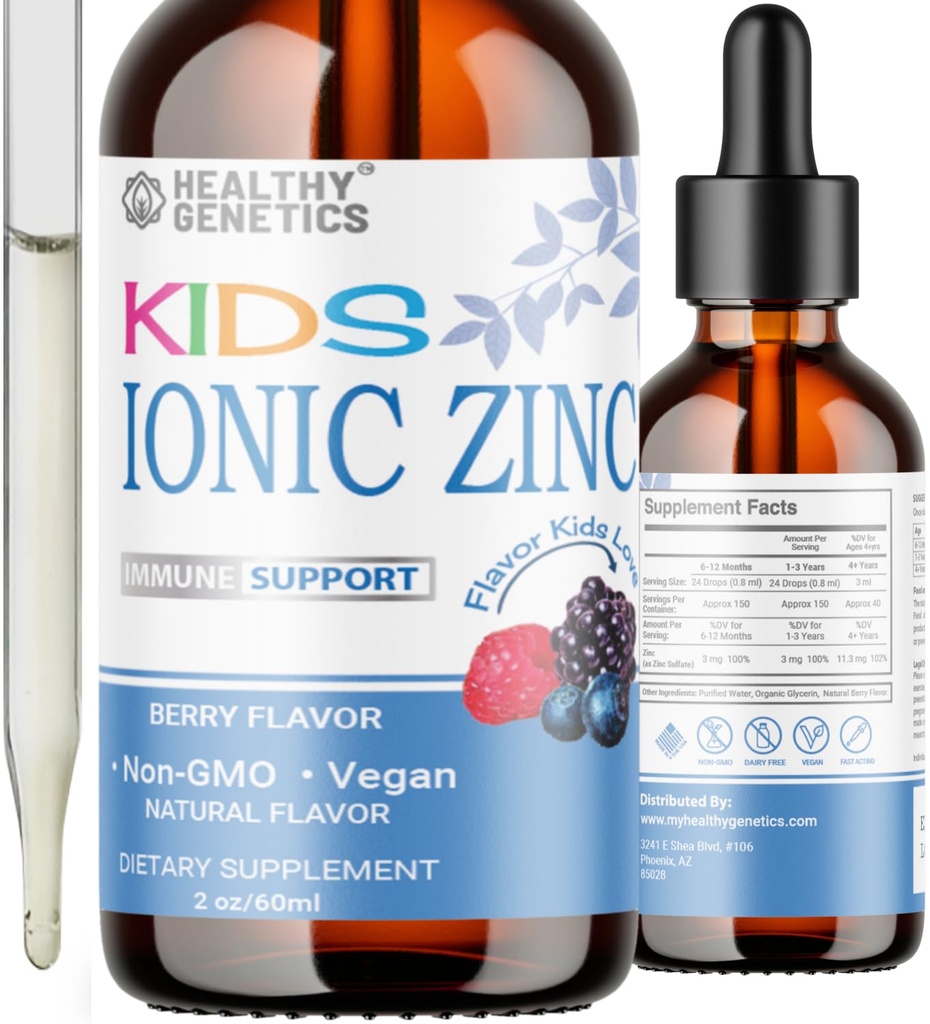 Ionic Liquid Zink Drops til børn & Toddlers