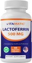 Vitamatisk lactoferrin 500mg - 60 vegetabilske kapsler fremmer sund immunfunktion