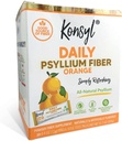 Konsyl Daily Fiber Orange 100% Natural Psyllium Husk Powder - naturligt sødet - Gluten Free - 30 Individuelle Stickpacks