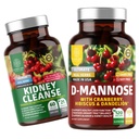 Nummer et N1N Premium D- Mannose [1350mg] med Cranberry & Hibiscus og Nyre Rensning [21 Potent Urter] med Cranberry Extract, Astragalus, Uva Ursi, 2 Pack Bundle