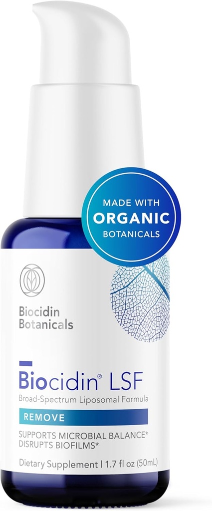 Biocidin LSF til Gut Cleanse Detox & Biofile Defense Support - Potent, Broad- Spectrum Liposomal Formel for Rapid Absorption - Promote Gut Health, Microbial Balance & Mental Clarity (1.7 Fl Oz)