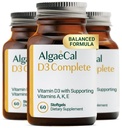 ALGAECAL 4- in-1 D3 K2 Vitamin Complete - ADK Vitamin Supplement, Forbedret immunforsvar & Knoglesundhed med D3 K2, A, & E - Hele kroppen Wellness & Knoglestyrke, 60 Easy- Swallow Softels