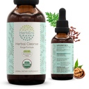 HerbEra Herbal Cleanse Organic Alcohol- Free Tincture Yester124; Detox og Cleanse Formel, Extract Supplement 124; Organic Wormwood Herb, Black Walnut Hull, Cloves Flower Bud Mester124; Rensning Extract (2 fl oz)