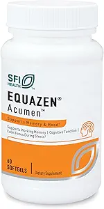 Klaire Labs SFI Health Acumen - Cognitive Support Supplement med Bacopa Monnieri Extract - Memory Support - Glutenfri & Hypoallergen Bacopa kapsler til voksne og børn 7 + (60 kapsler)