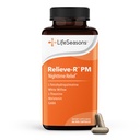 LifeSeasons Relieve- R PM - Eases Nighttime Aches & Diskomfort - Relaxs Muskler - Kalmer Nervesystemet - Understøtter naturlige sovekredse & ikke-Habit Danning - 46 Kapsler