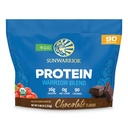 Organic Plant Based Protein Powder 124; Vegan Organic Protein Powder Chocolate Flavored with BCAA Aminoacids & Hemp Seed Pea Blend Medical 124; Non- GMO Soy Dairy Filler & Gluten Free (Chokolade, 90 Servere)