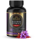 Golden Saffron Saffron Extract Kapsler - Premium Saffron Kosttilskud - 88,50 mg Pure Saffron Pills - Mood Support - Eye Support - Følelsesmæssig balance, Focus & Eye Health Made in USA - 60 Kapsler