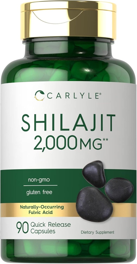 Carlyle Shilajit Kapsler: 124; 2000mg; 124; 90 Greve: 124; Non- GMO og Gluten Free Supplement