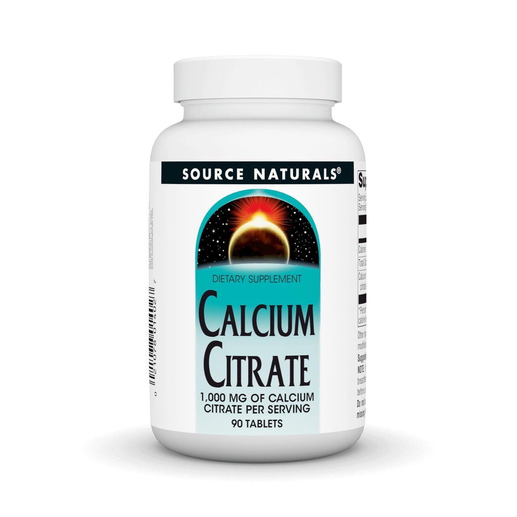 KILDE NATURALER Calcium Citrat 1000 mg calcium per servering, 90 Tælling