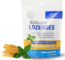 Sølv Bioteknologi Kolloid SILVER Lozenges • 124; 60 PPM Ag • O • SilverSol • 124; immunforsvar + Halsen Lindrende Lozenges • 124; Manuka Honey • 124; 21 Tæl