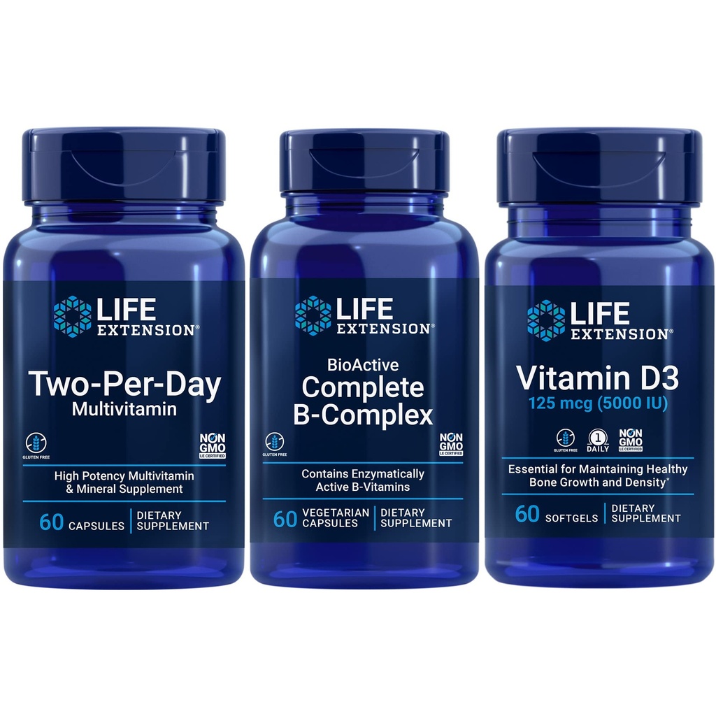 Life Extension Two- Per- Day Multivitamin, 60 kapsler