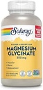 SOLARAY Magnesium Glycinate Capsules, Chelated Magnesium Bisglycinate w/BioPerine, Higher Absorption Magnesium Supplement - Bones, Muscles, Heart Support, Vegan, 68 Servings, 275 VegCaps