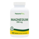 NaturePlus Magnesium - 200 mg, 180 tabletter - Vegetarisk, Gluten Free - 180 Servere